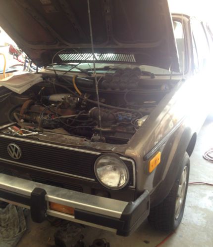 1984 vw rabbit convertible wolfsburg edition - for parts, no title