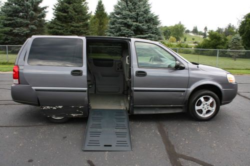 2007 chevy uplander commercial wheelchair accessible handicap ramp van