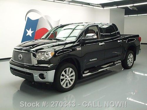 2012 toyota tundra platinum crewmax 4x4 sunroof nav 35k texas direct auto