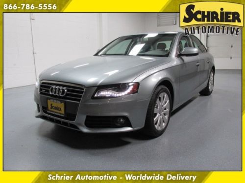 11 audi a4 premium plus quattro awd quartz gray dual climate home link