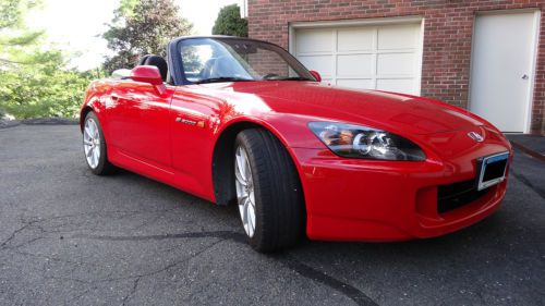 2007 monaco red honda s2000 convertible roadster. meticulously maintained.