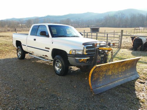 1999 dodge ram 2500 quad cab diesel with fischer snowplow