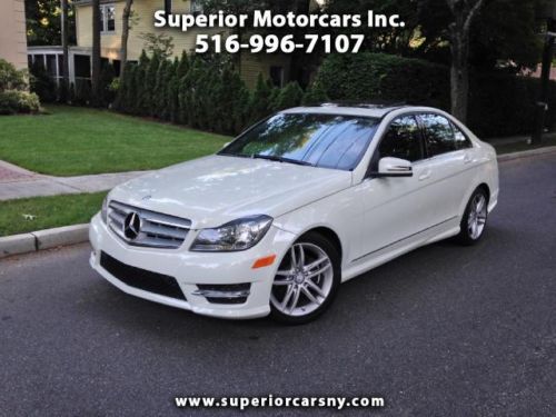 12 c300-4matic-awd-navi-sport sedan-lux-clean carfax-29k-luxury-hs-ipod-cwp