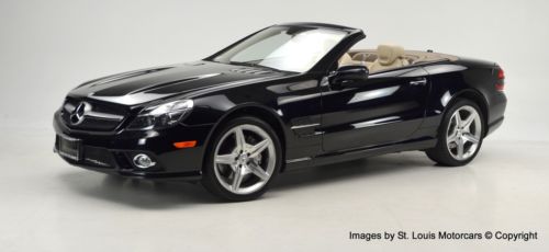 2009 mercedes-benz sl550 roadster black stone 17.9k miles!