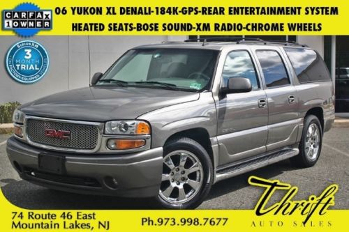 06 yukon denali-184k-gps-rear entertainment system-heated seats-bose sound