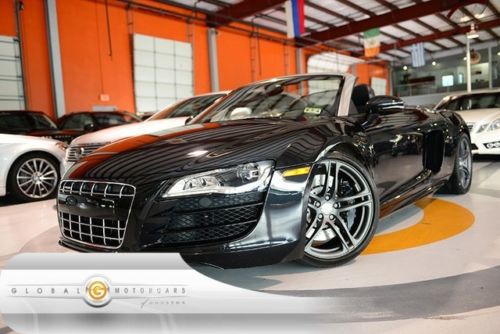 11 audi r8 quattro spyder awd 5.2l 18k navigation sensors rear cam
