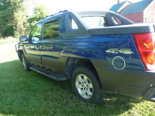 (no reserve) 2003 chevrolet avalanche 1500 base crew cab pickup 4-door 5.3l