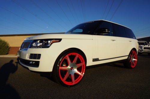 Autobiography lwb with executive package white over red, strut, 26&#034; forgiatos