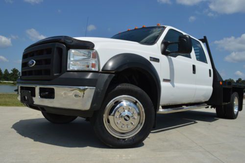 2007 ford f-550 crew cab xl diesel flatbed ready to work!!!