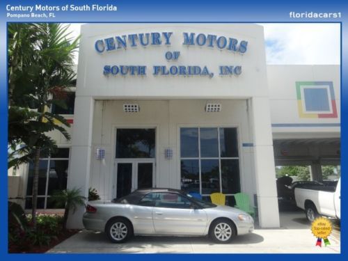 2002 chrysler sebring gtc low miles leather non smoker fl niada certified