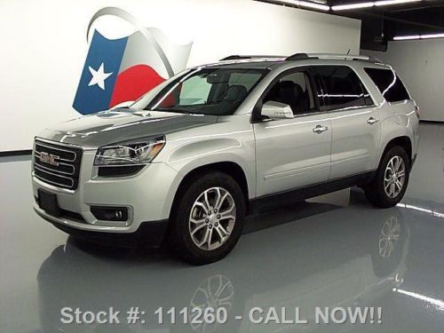 2014 gmc acadia slt 7-pass htd leather rear cam 26k mi texas direct auto