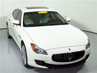 14 maserati quattroporte s q4 4k miles 125k msrp luxury &amp; sports pkg hi-fi sound