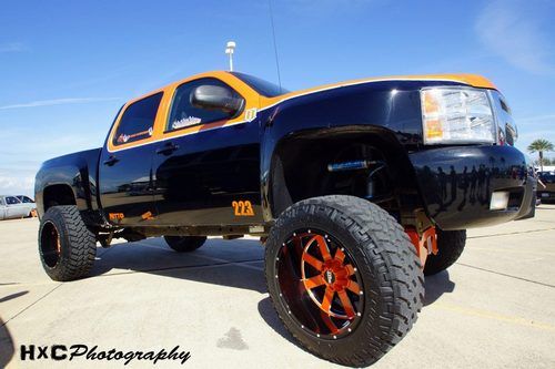 2008 chevy 1500 pre runner show truck lift 37" nittos 22x14 finberworks finders