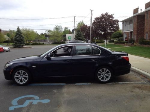 2010 bmw 535xi sedan awd blue 5 series turbocharge low mileage!! mint condition