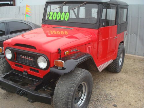 1972 toyota land cruiser base 3.9l 3spd manual, 4x4, 52,000 orig. miles