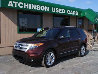 Xlt suv v6 nav cd leather heated seats sync camera tow usb warranty 20's abs