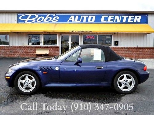 '98 bmw convertible blue soft top 5 speed manual pwr door window lock clean