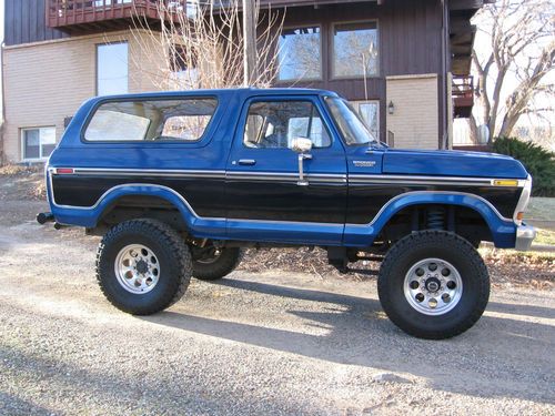 1978 ford bronco custom sport utility 2-door 6.6l