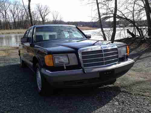 1988 Mercedes Benz 300 SEL S Class Black, image 3