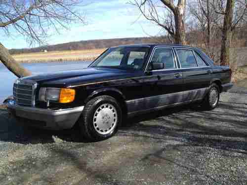 1988 Mercedes Benz 300 SEL S Class Black, image 5
