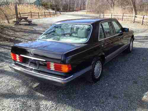 1988 Mercedes Benz 300 SEL S Class Black, image 6