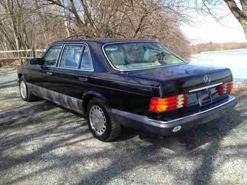 1988 Mercedes Benz 300 SEL S Class Black, image 7