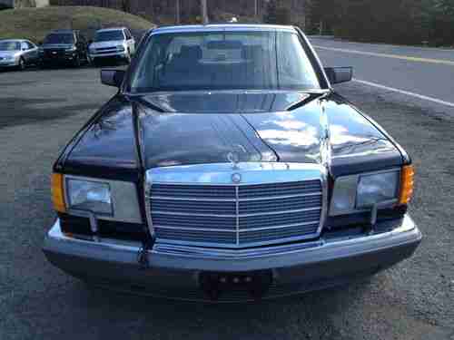 1988 Mercedes Benz 300 SEL S Class Black, image 9