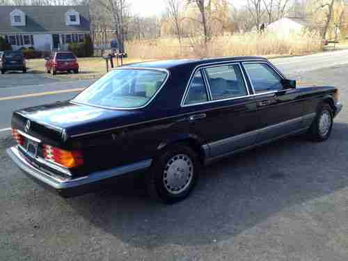 1988 Mercedes Benz 300 SEL S Class Black, image 15