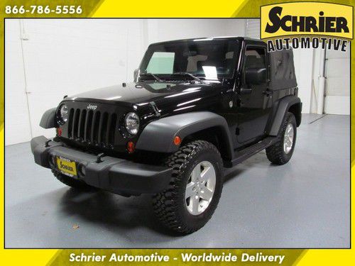 2009 jeep wranlger x soft top 2 door black 4x4 aux audio clean