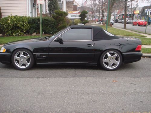 1996 sl600 sport- triple black/low miles/excellent all the way-collectors dream