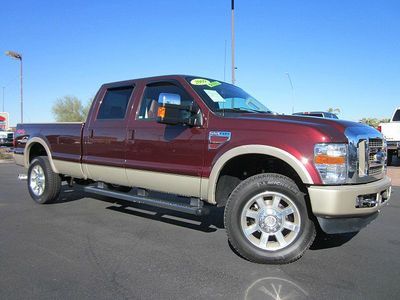 2009 ford f-350 king ranch super duty lariat long bed crew cab diesel 4x4 truck