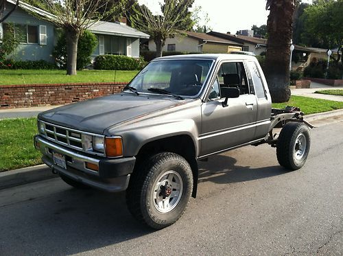 1986 toyota 4x4 xtracab tacoma truck ac 4 cyl 5 spd sr5 rebuilt motor w/receipt