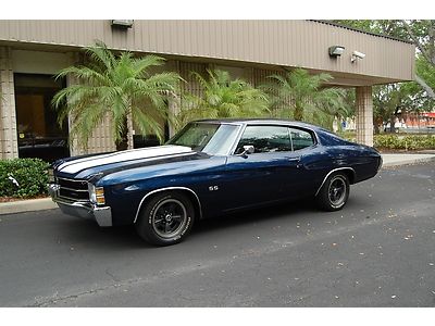 1971 chevrolet chevelle ss clone factory air ps pdb big block 4-speed 12-bolt