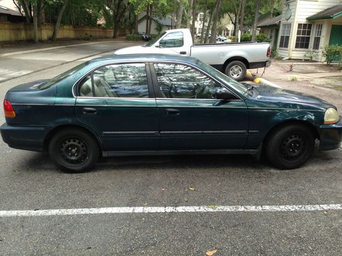 1997 honda civic lx sedan 4-door 1.6l by owner, no reserve, premium sony system