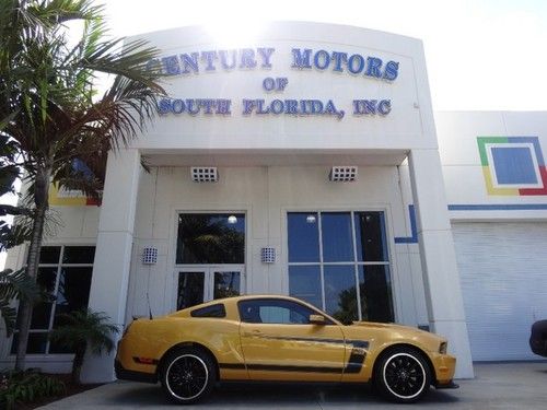 2012 ford mustang 2dr cpe boss 302 1-owner like new