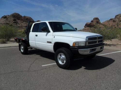 2001 dodge ram 2500 quad cab 4x4 cummins diesel flatbed