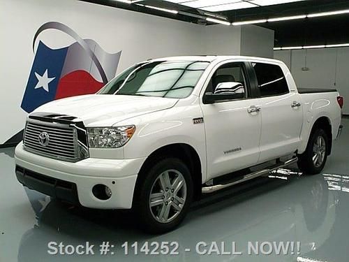 2011 toyota tundra ltd crewmax htd leather tow 20's 14k texas direct auto