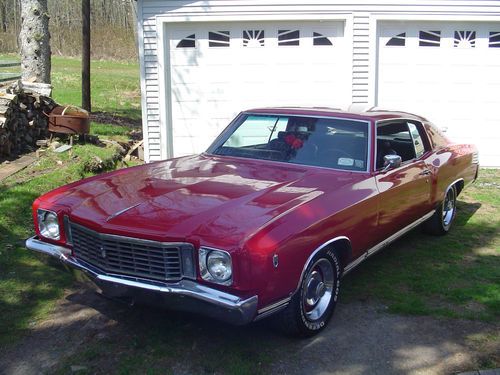 1972 chevy monte carlo solid car in same owner 20 years