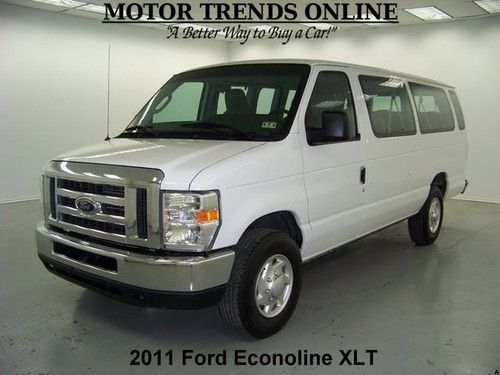 2011 ford econoline e350 xlt extended 15 pass power windows locks am/fm/cd 39k