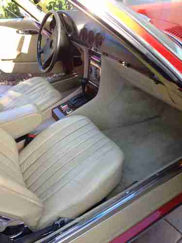 1981 Mercedes 380 SL Convertible with Hard Top Tan interior convertible top, US $16,000.00, image 3