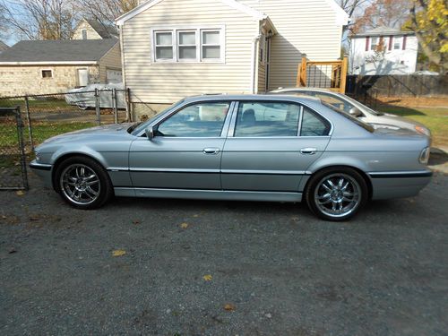 Bmw, 750, 750il, custom, upgrades, real suede headliner, euro lights, chrome