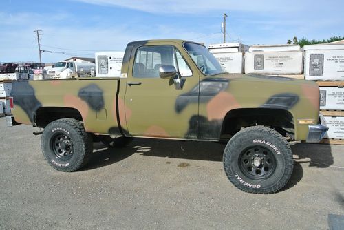 Chevrolet pickup 1982 4x4 diesel shortbed