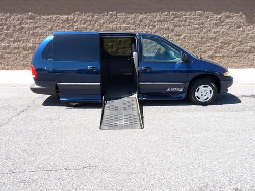 Van wheelchair handicap  power ramp dodge grand caravan   ezy lock hand control