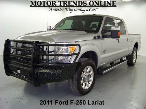 4x4 fx4 diesel lariat rearcam crew cab bluetooth sync 2011 ford f250 f-250 72k