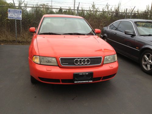 1996 audi a4 quattro awd sedan, red on black