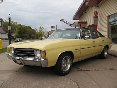 1972 chevrolet chevelle malibu 350 v8 a/c ss wheels 59k