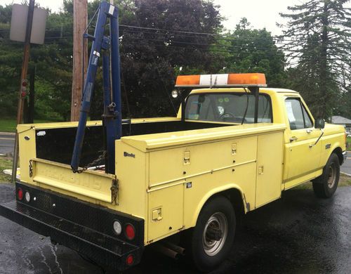 1988 FORD F250 UTILITY TRUCK READING BODY 2WD 71K, image 3