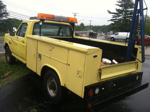 1988 FORD F250 UTILITY TRUCK READING BODY 2WD 71K, image 4