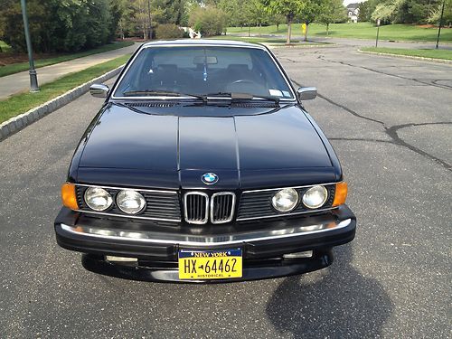 1986 black bmw 635 csi