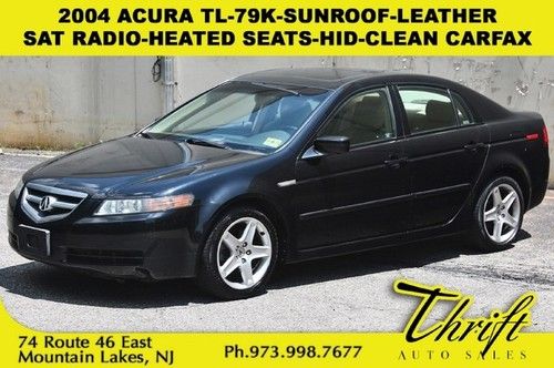 2004 acura tl-79k-sunroof-leather-sat radio-heated seats-hid-1 owner